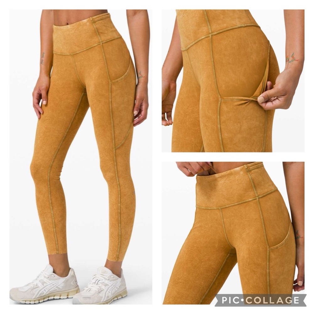 lululemon athletica Mustard Yellow Leggings
